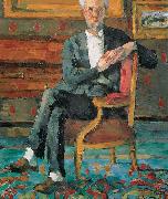 Paul Cezanne Victor Chocquet Seated painting